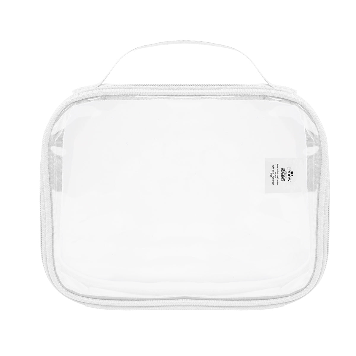 Camila Clear Toiletry Bag - White