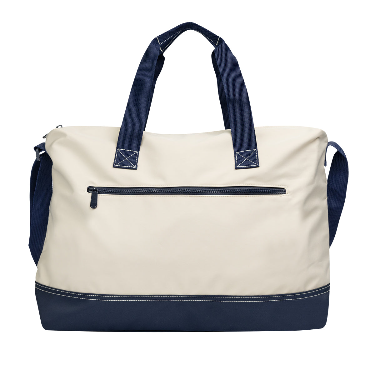 Forester Deluxe Tote Bag - Natural With Navy