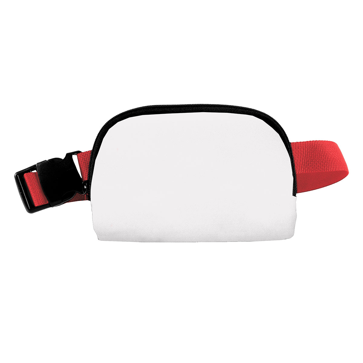 Sublime Series rPET Fanny Pack - White With Black Red