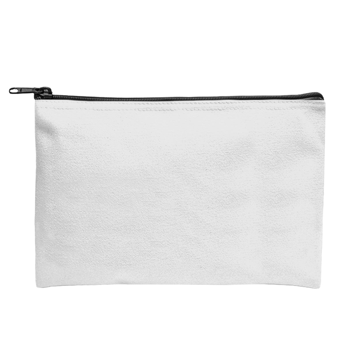 Sublime Series rPET Zippered Pouch - White With Black