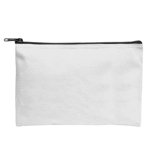 Sublime Series rPET Zippered Pouch - White With Black