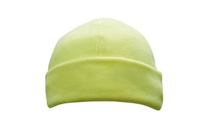 Luminescent Micro Fleece Roll-Up Beanie - Green
