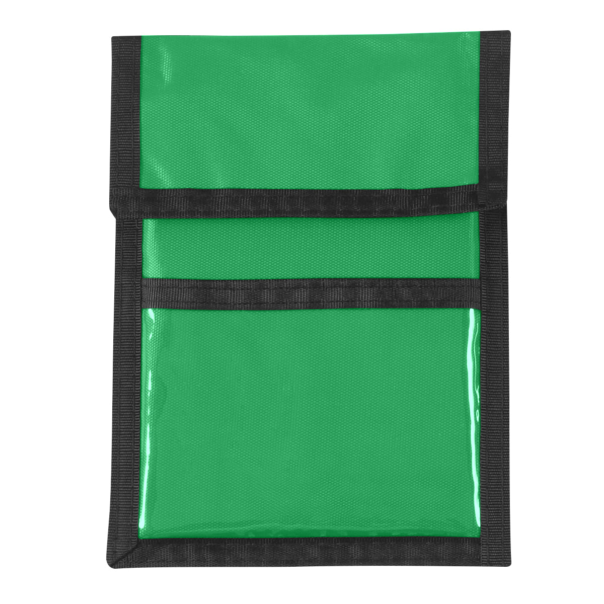 Nylon Neck Wallet Badge Holder - Kelly Green