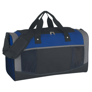 Quest Duffel Bag - Royal Blue With Black