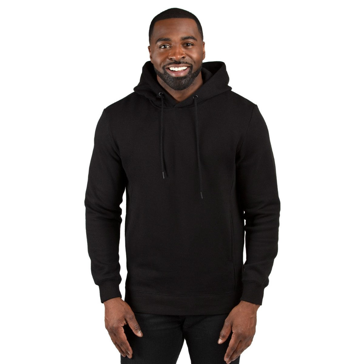 Threadfast Unisex Ultimate Fleece Pullover Hooded Sweatshirt - Black