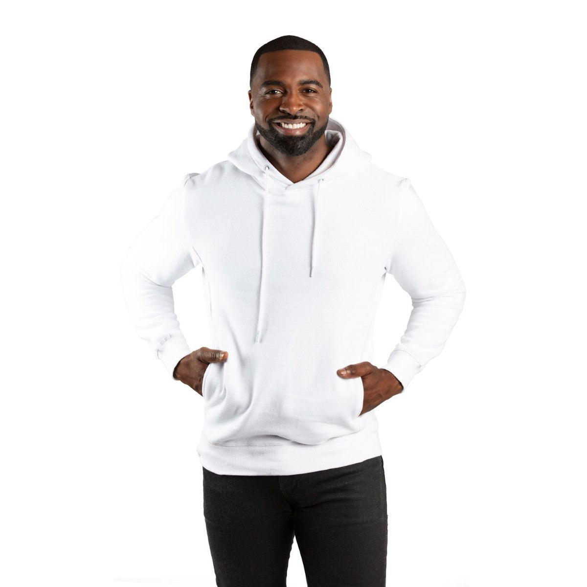 Threadfast Unisex Ultimate Fleece Pullover Hooded Sweatshirt - White