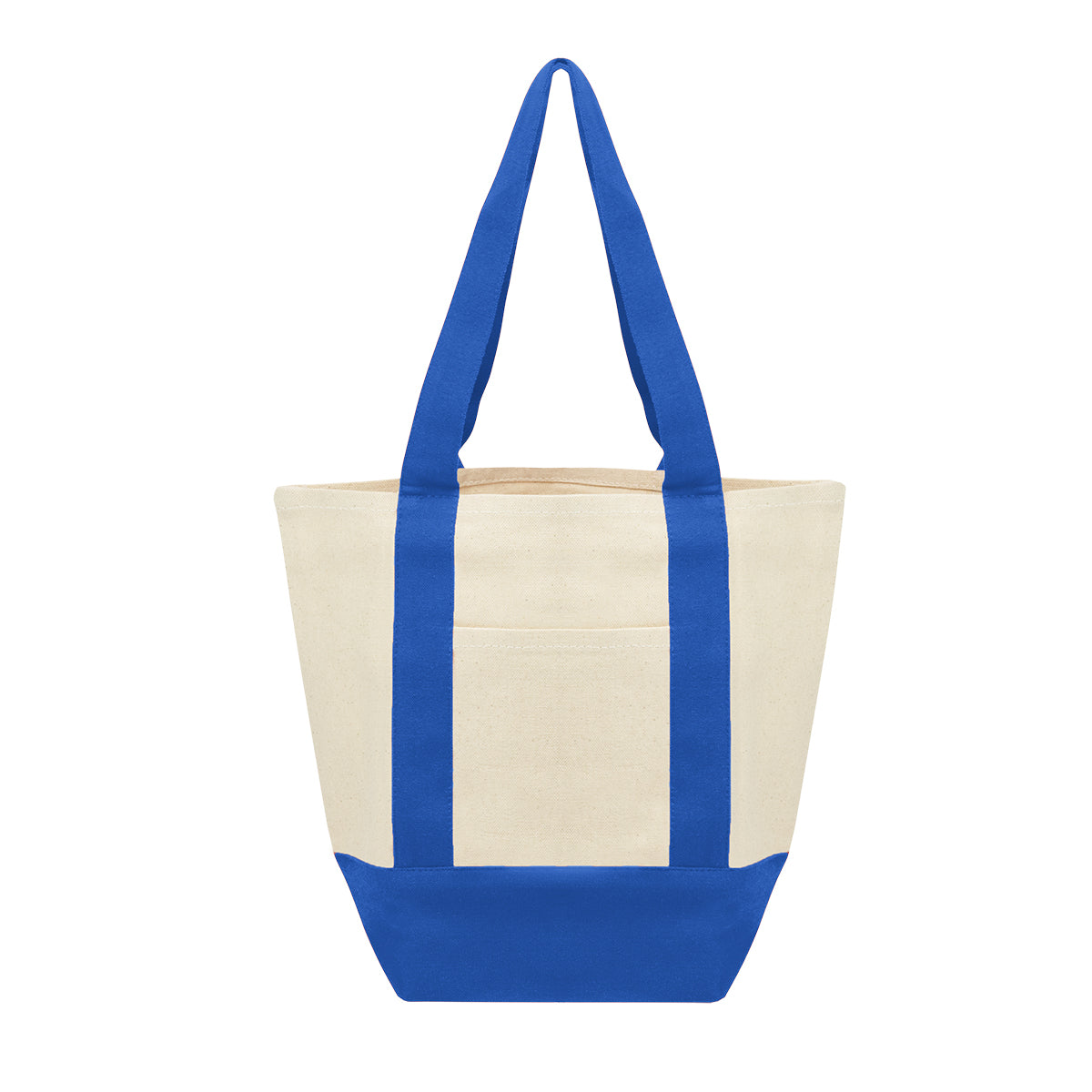 Small Starboard Recycled Cotton Canvas Tote - Natural With Royal