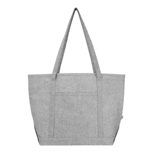 Arden 9 Oz. Recycled Cotton Starboard Tote Bag - Heather Gray
