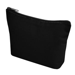 Aware™ 10 Oz. Recycled Cotton Zip Pouch - Black