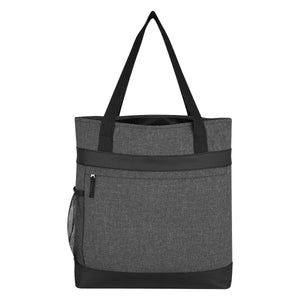 Hidden Zipper Outing Tote Bag - Gray
