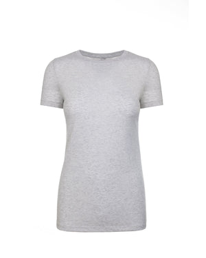 Ladies' Triblend Crew - Heather White