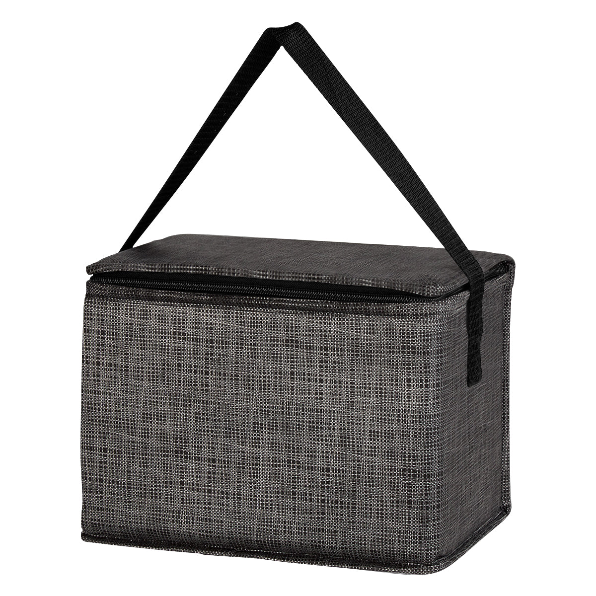 Crosshatch Non-Woven Lunch Bag - Charcoal
