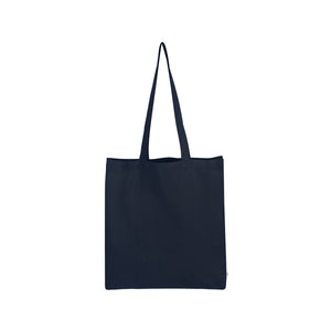 Arden 3 oz. Recycled Cotton Canvas Tote Bag - Navy Blue