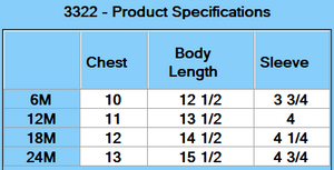 Rabbit Skins Infant Fine Jersey Tee - Specs