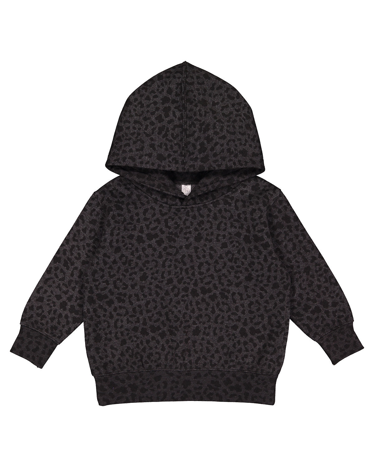 Rabbit Skins Toddler Pullover Fleece Hoodie - Black Leopard