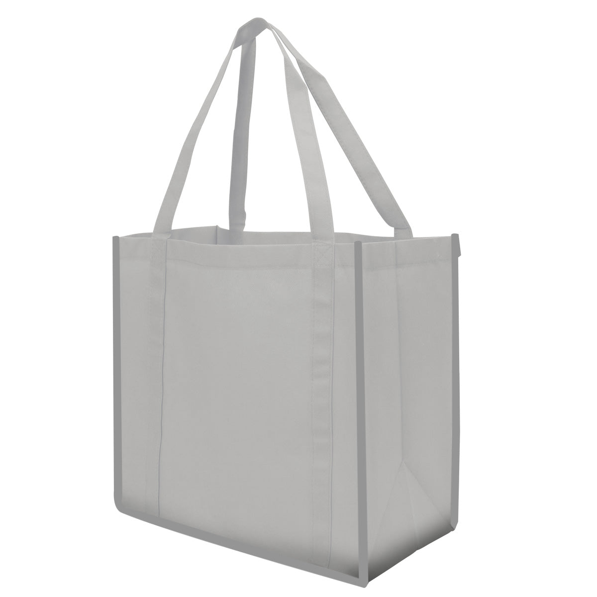 Reflective Large Grocery Tote Bag - Gray