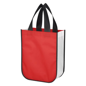 Lola Laminated Non-Woven Shopper Tote Bag - Recycled Red