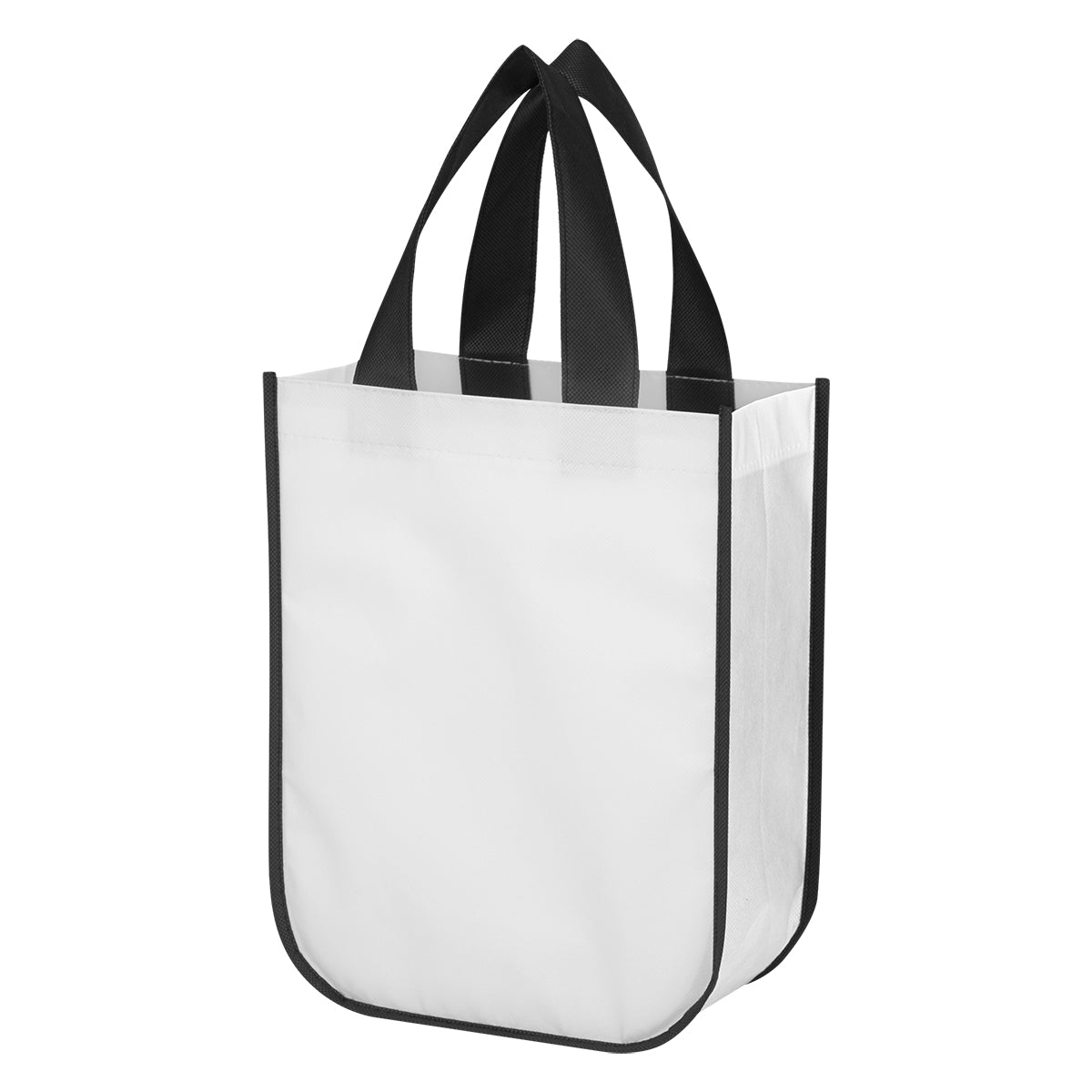 Lola Laminated Non-Woven Shopper Tote Bag - Recycled White