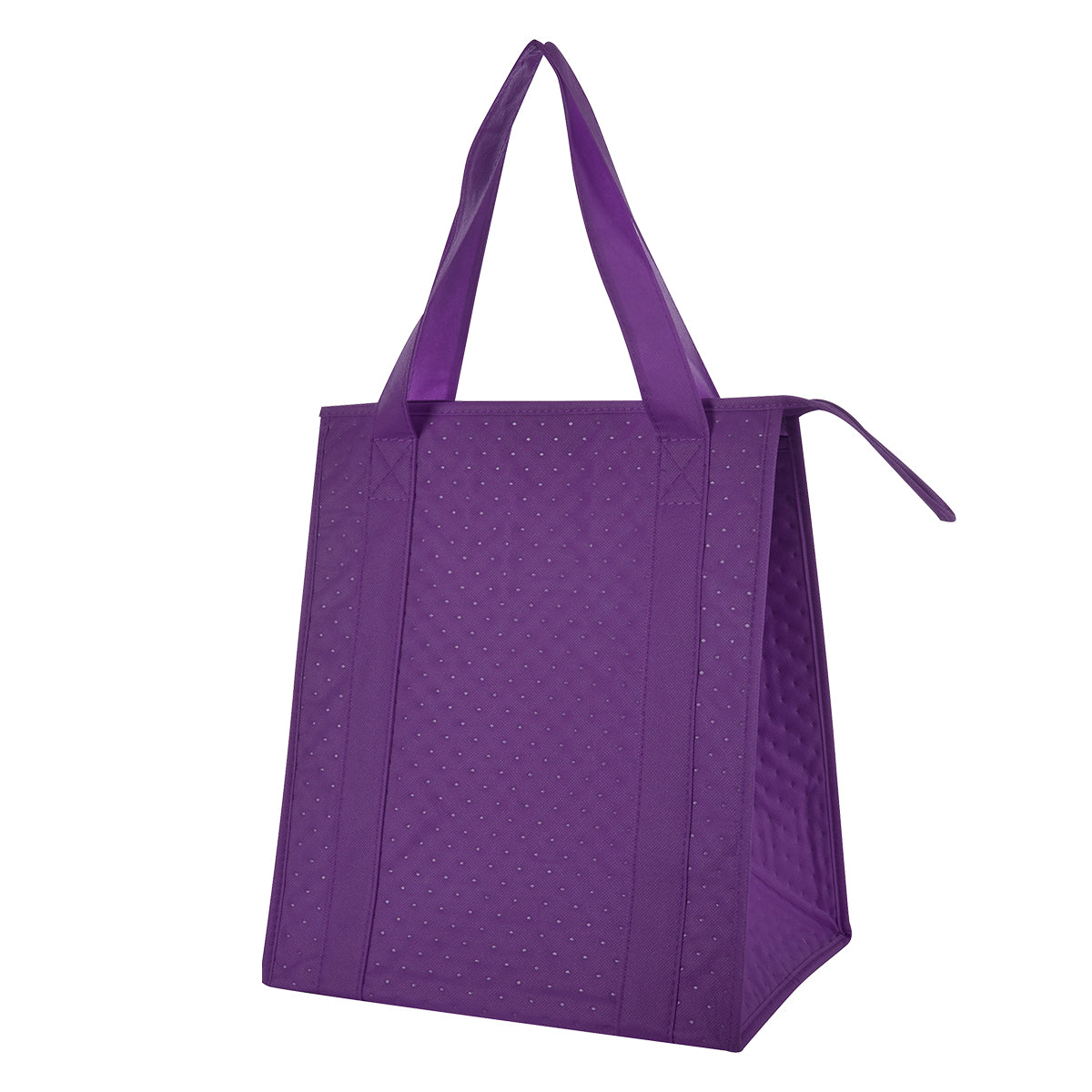 Dimples Non-Woven Cooler Tote Bag - Purple