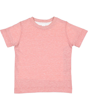 Rabbit Skins Toddler Harborside Melange Jersey T-Shirt - Mauvelous Melange
