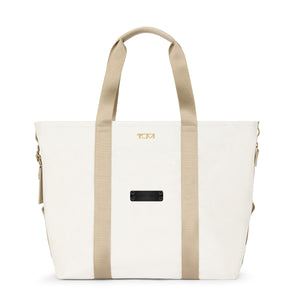 TUMI Sport Essential Medium East/West Tote - Off White/Tan