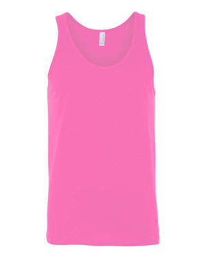 BELLA + CANVAS Unisex Heather CVC Tank - Neon Pink