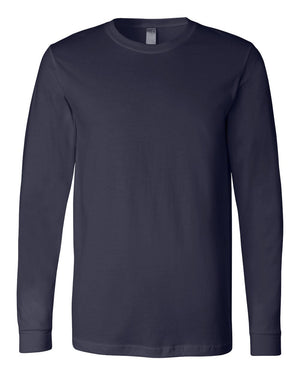 BELLA + CANVAS Unisex Jersey Long-Sleeve T-Shirt - Navy