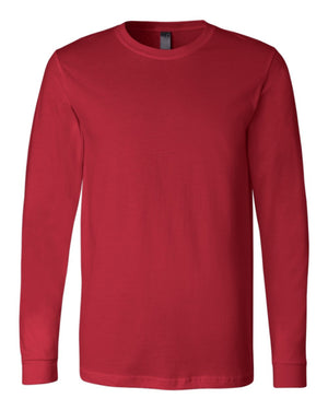 BELLA + CANVAS Unisex Jersey Long-Sleeve T-Shirt - Red
