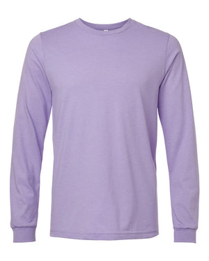 BELLA + CANVAS Unisex CVC Jersey Long-Sleeve T-Shirt - Heather Dark Lavender