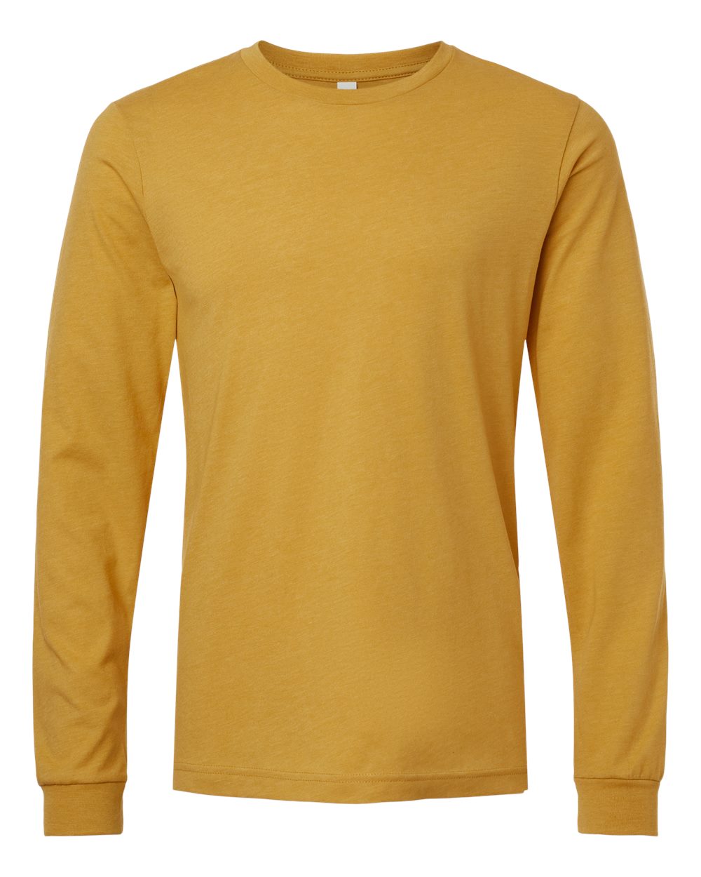 BELLA + CANVAS Unisex CVC Jersey Long-Sleeve T-Shirt - Heather Mustard