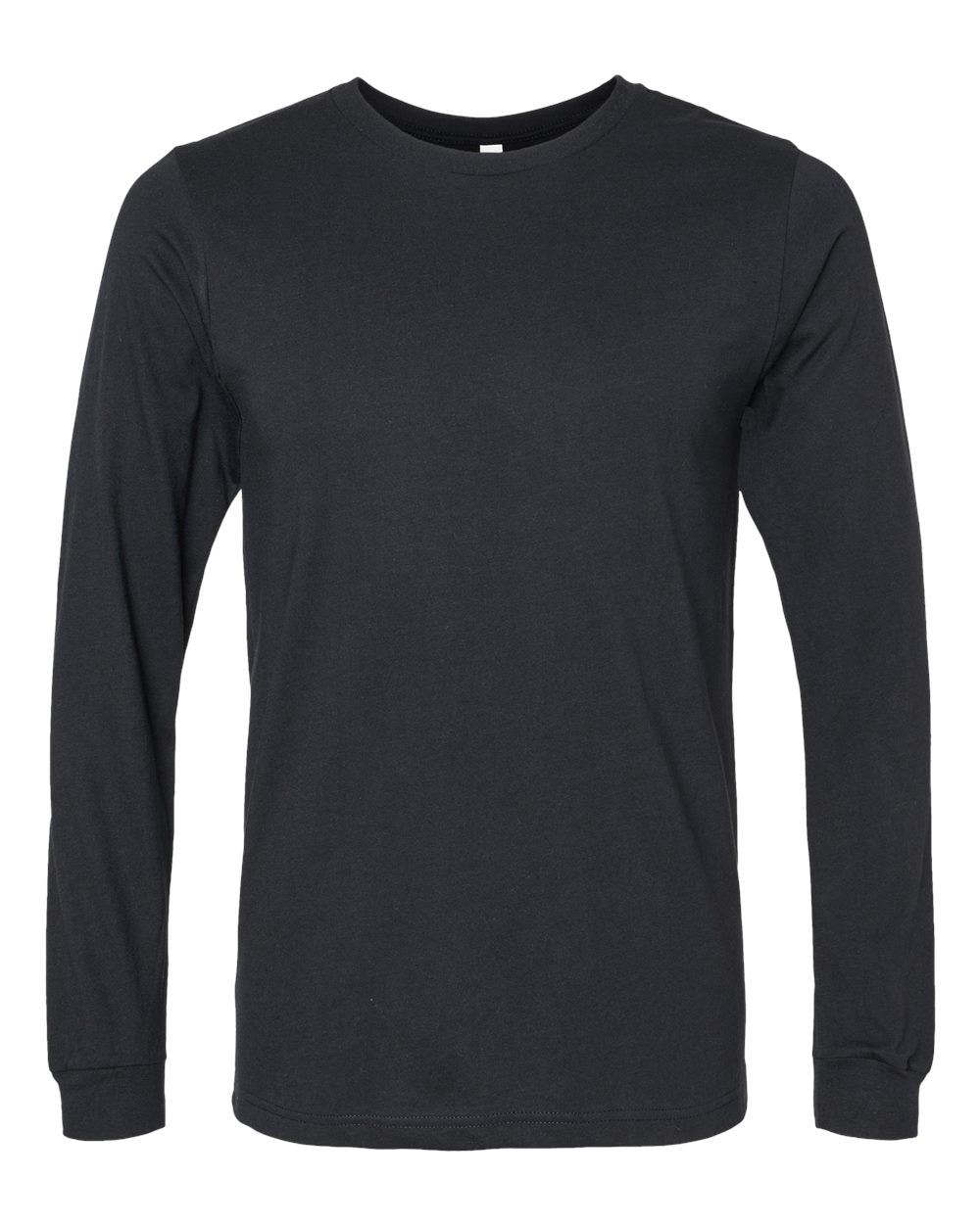 BELLA + CANVAS Unisex CVC Jersey Long-Sleeve T-Shirt - Solid Black Blend