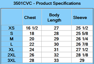 BELLA + CANVAS Heather CVC Long Sleeve Tee - Specs
