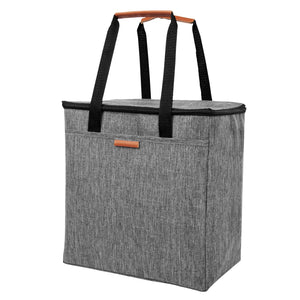 Huntington Heathered Cooler Tote Bag - Heather Gray