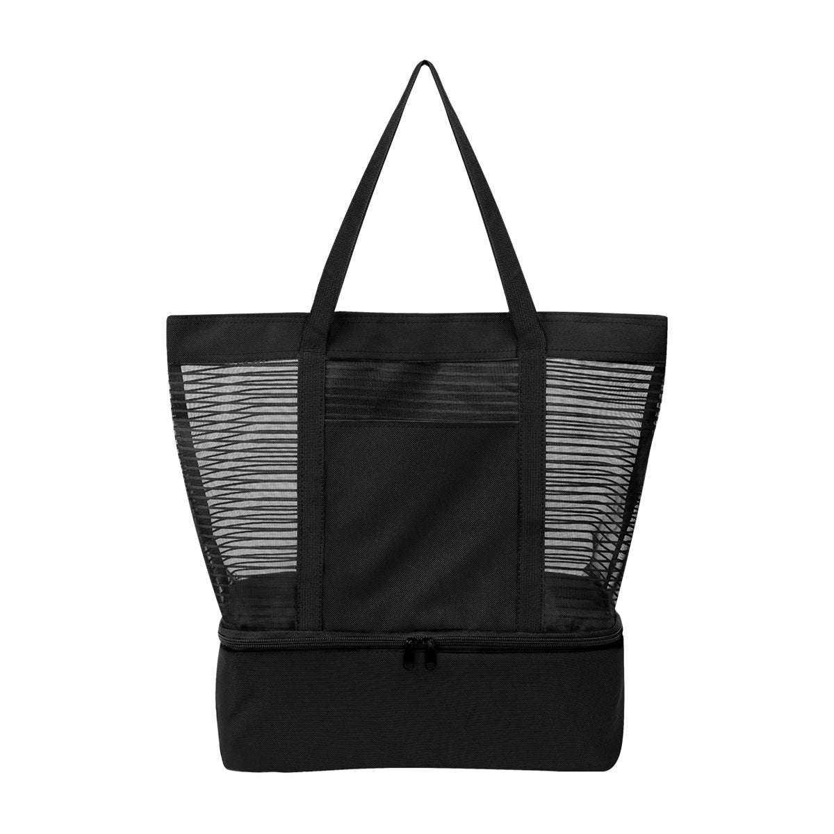 Marley rPET Mesh Tote Bag With Cooler - Black
