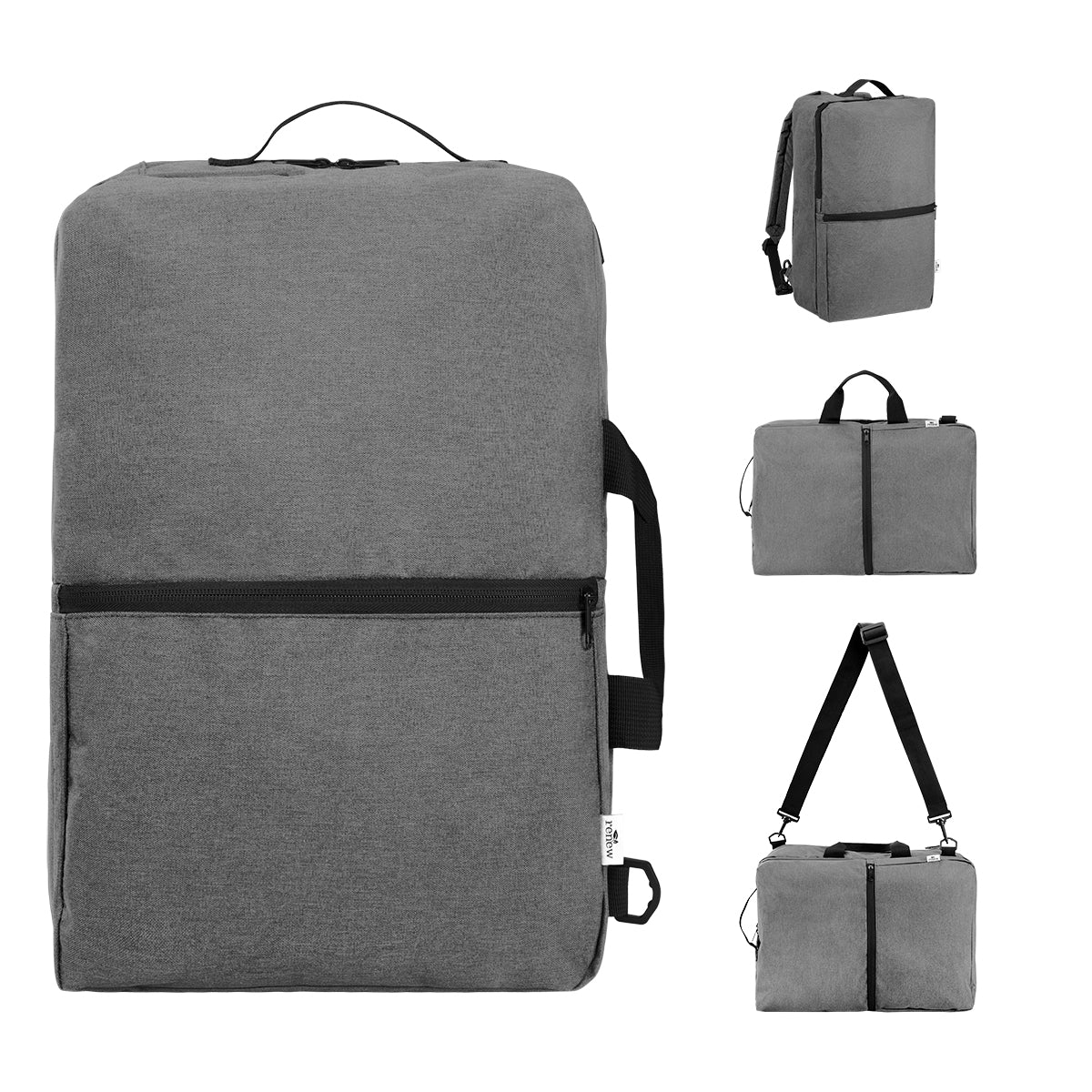 Sophie 3-In-1 Convertible rPET Computer Backpack - Heather Gray