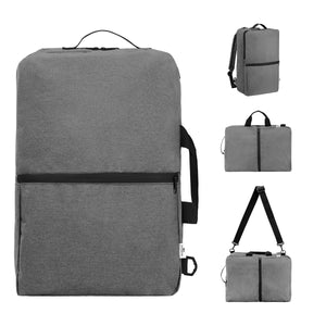 Sophie 3-In-1 Convertible rPET Computer Backpack - Heather Gray