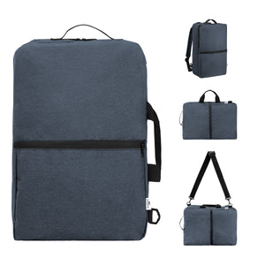 Sophie 3-In-1 Convertible rPET Computer Backpack - Heathered Navy