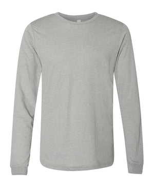 BELLA + CANVAS Unisex Triblend Long-Sleeve T-Shirt - Athletic Grey Triblend