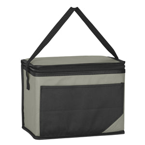Non-Woven Chow Time Kooler Bag - Black With Gray