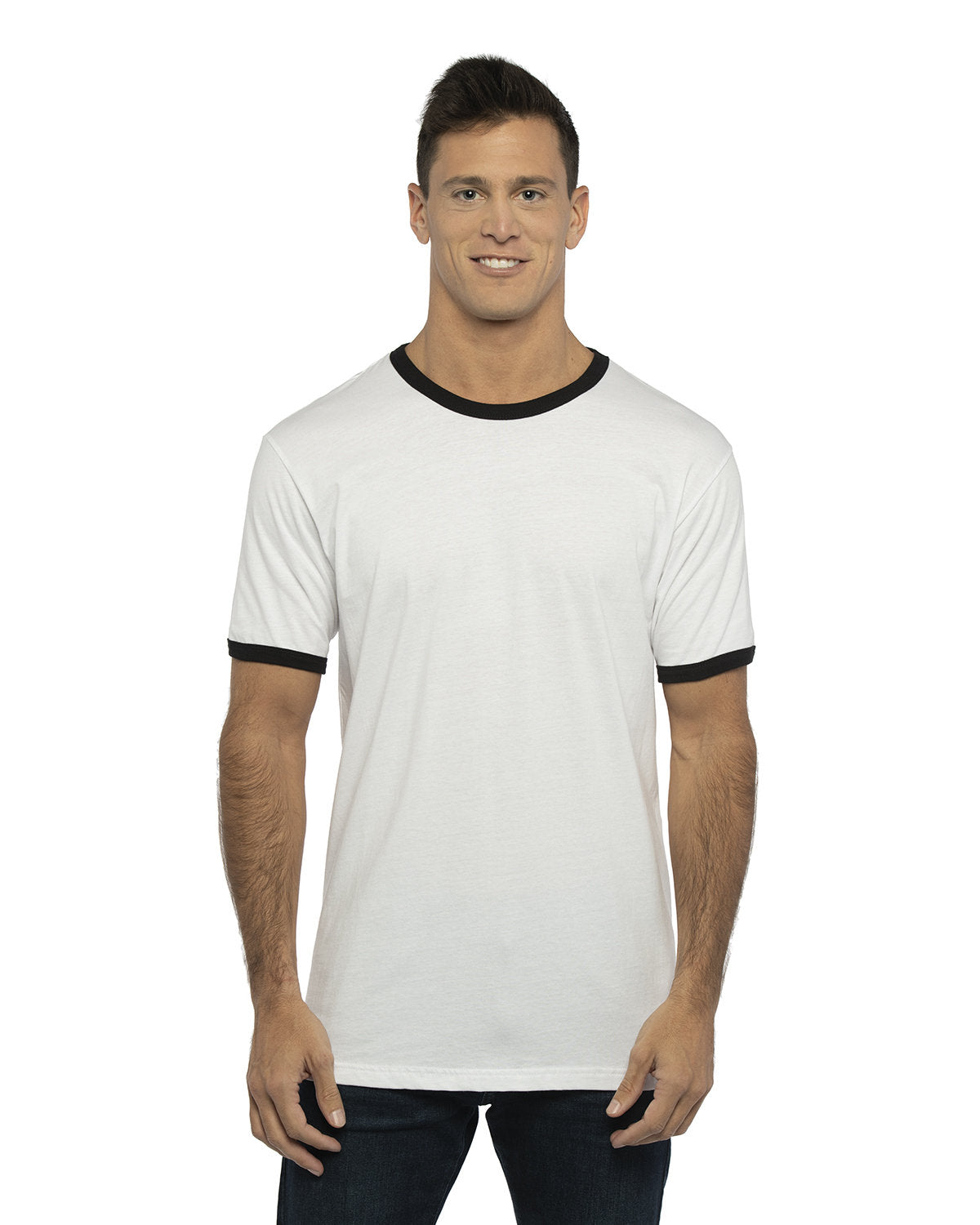 Next Level Apparel Unisex Ringer T-Shirt - Front