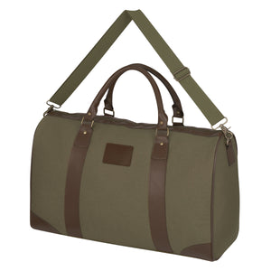 Safari Weekender Duffel Bag - Olive Brown