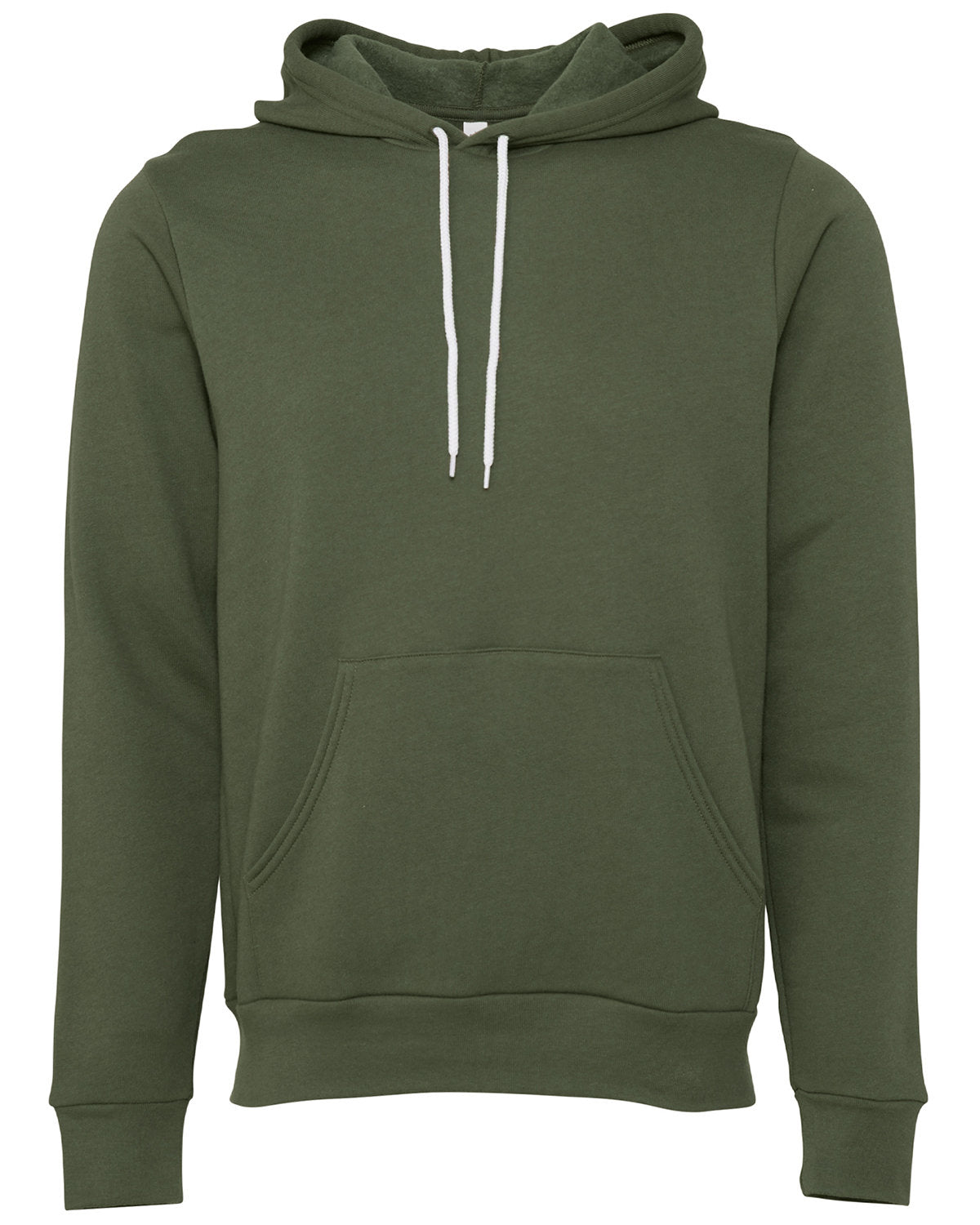 Bella + Canvas Youth Sponge Fleece Pullover Hooded Sweatshirt - Military Green