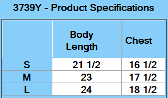 BELLA + CANVAS Youth Sponge Fleece Full-Zip Hooded Sweatshirt - Specs