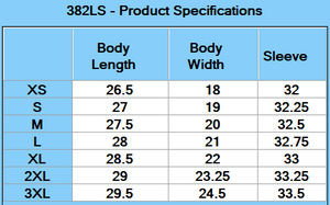 Threadfast Unisex Impact Long-Sleeve T-Shirt - Specs