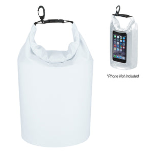 Waterproof Dry Bag With Window - Clear With White
