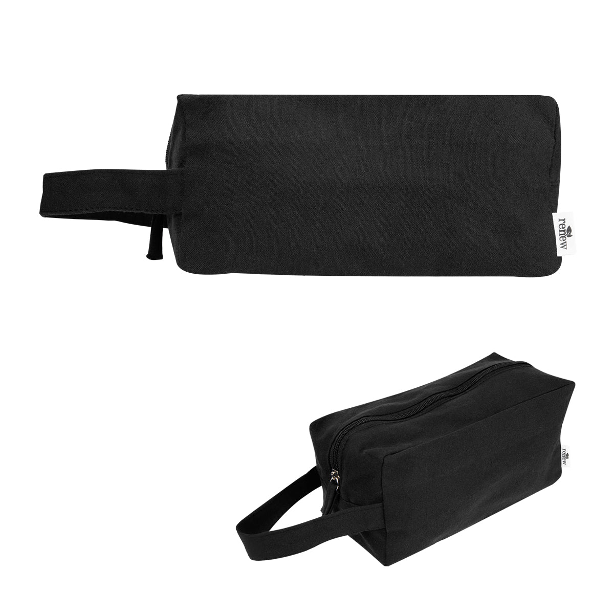 Arden Recycled Cotton Toiletry Bag - Black