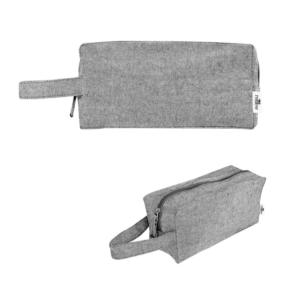 Arden Recycled Cotton Toiletry Bag - Heather Gray