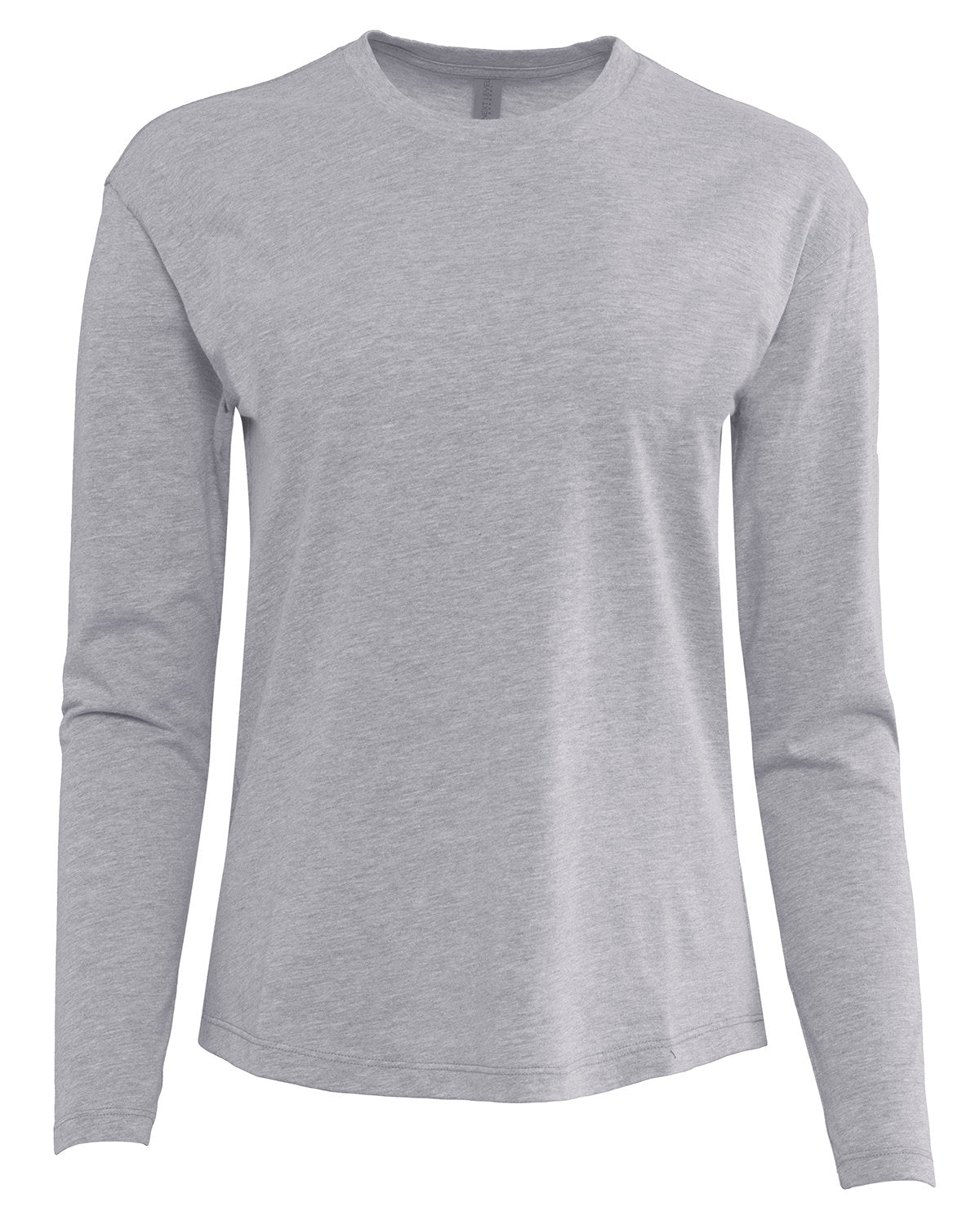 Next Level Apparel Ladies' Relaxed Long Sleeve T-Shirt - Heather Gray