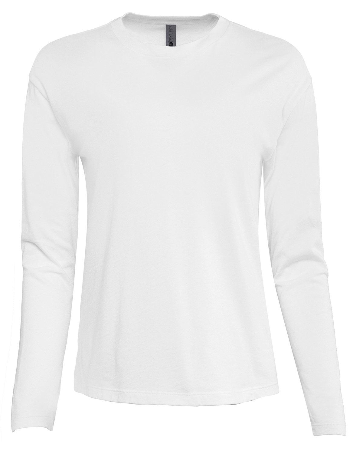 Next Level Apparel Ladies' Relaxed Long Sleeve T-Shirt - White
