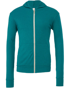 BELLA + CANVAS Unisex Triblend Full-Zip Lightweight Hoodie